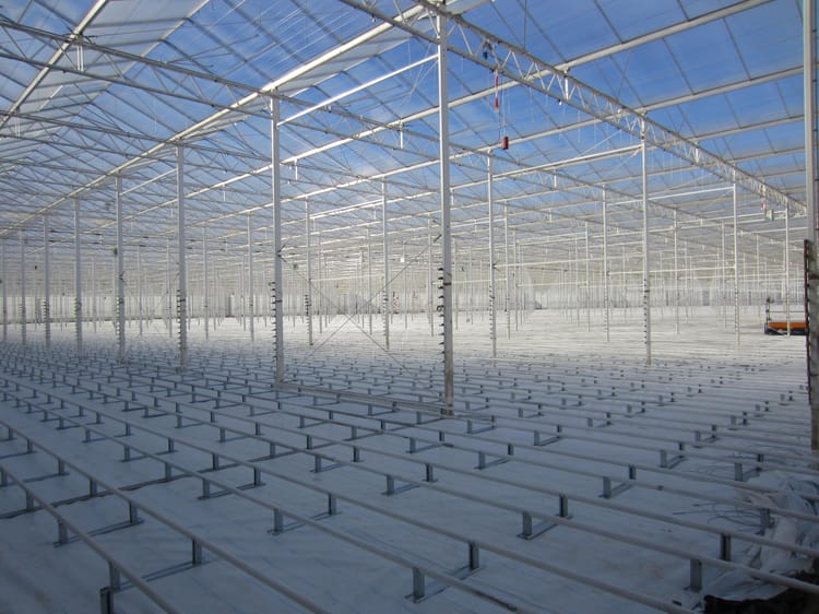 Greenhouse without plants